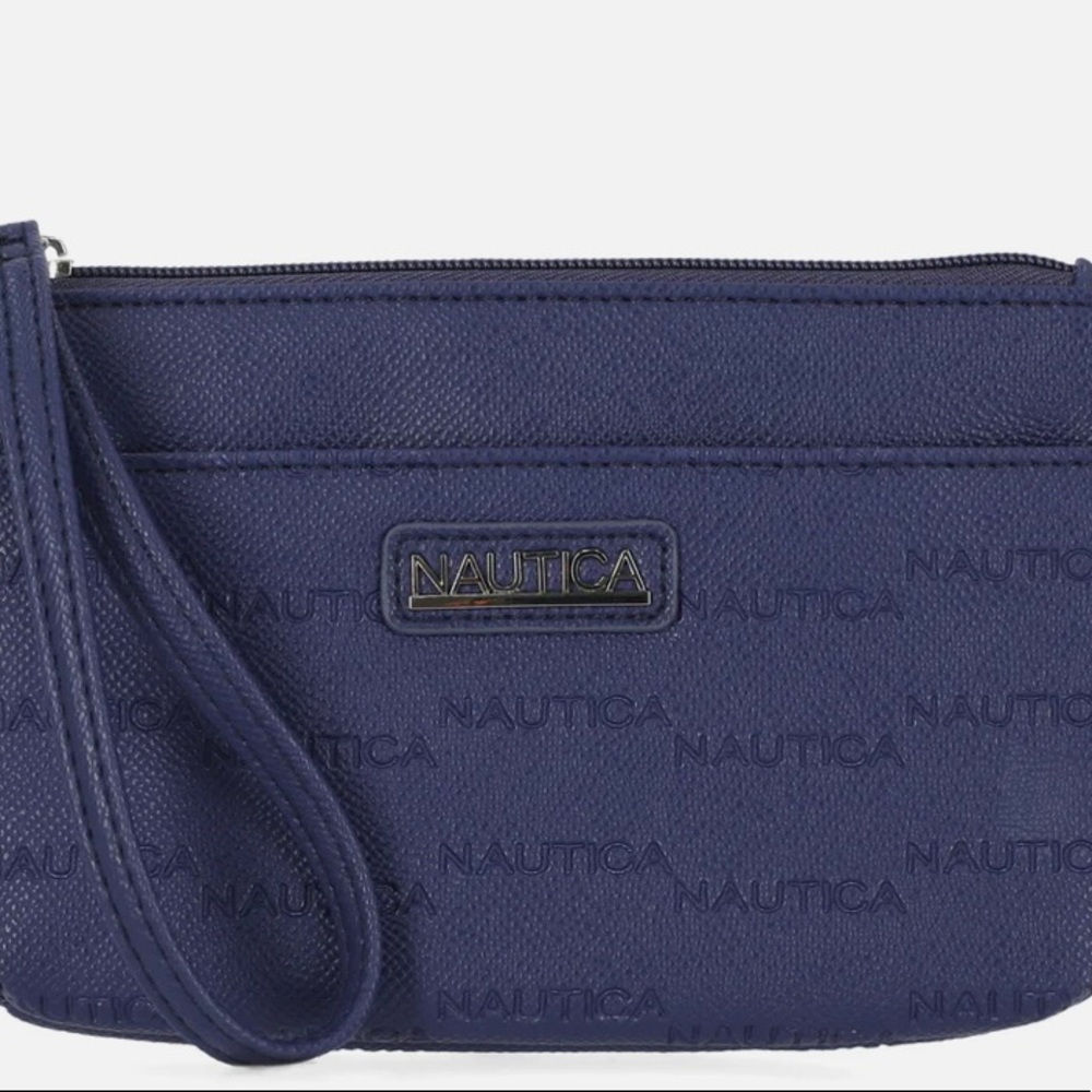 Nautica Womens Logo Printed Wristlet